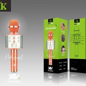 microphone sans fil CK K-80 avec haut-parleur intégré et design élégant