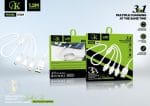 câble CK K309 3 en 1 USB vers Micro, Type-C, Lightning