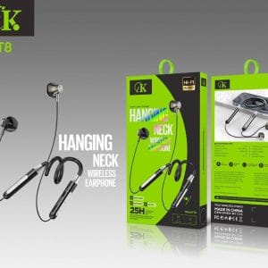 écouteurs bluetooth CK T8 sans fil, autonomie 25h, design tour de cou, son Hi-Fi