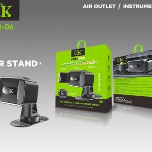 support téléphone voiture CIK CR-06 2-en-1 fixation tableau & grille