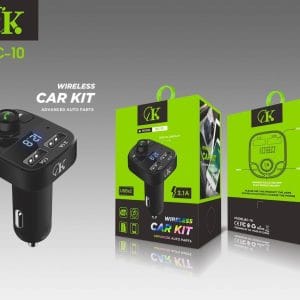 kit bluetooth voiture CIK BC-10 avec FM et chargeur 3.1A