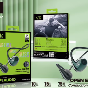Écouteurs CIK 02 Open Ear Air Bluetooth V5.4 à conduction osseuse