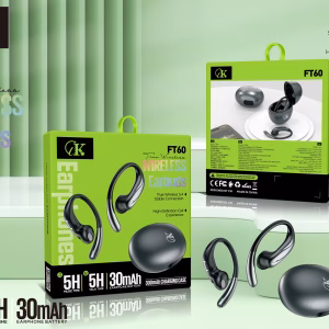 Écouteurs Bluetooth CIK FT60 avec écran LED et boîtier de charge 30h